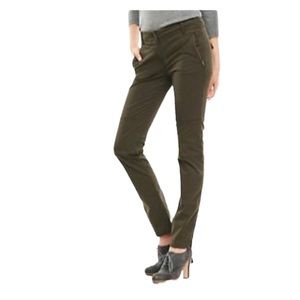 Talbots Modern Fit Ankle Pants Zip Style in green 8Petite ankle zip lower rise